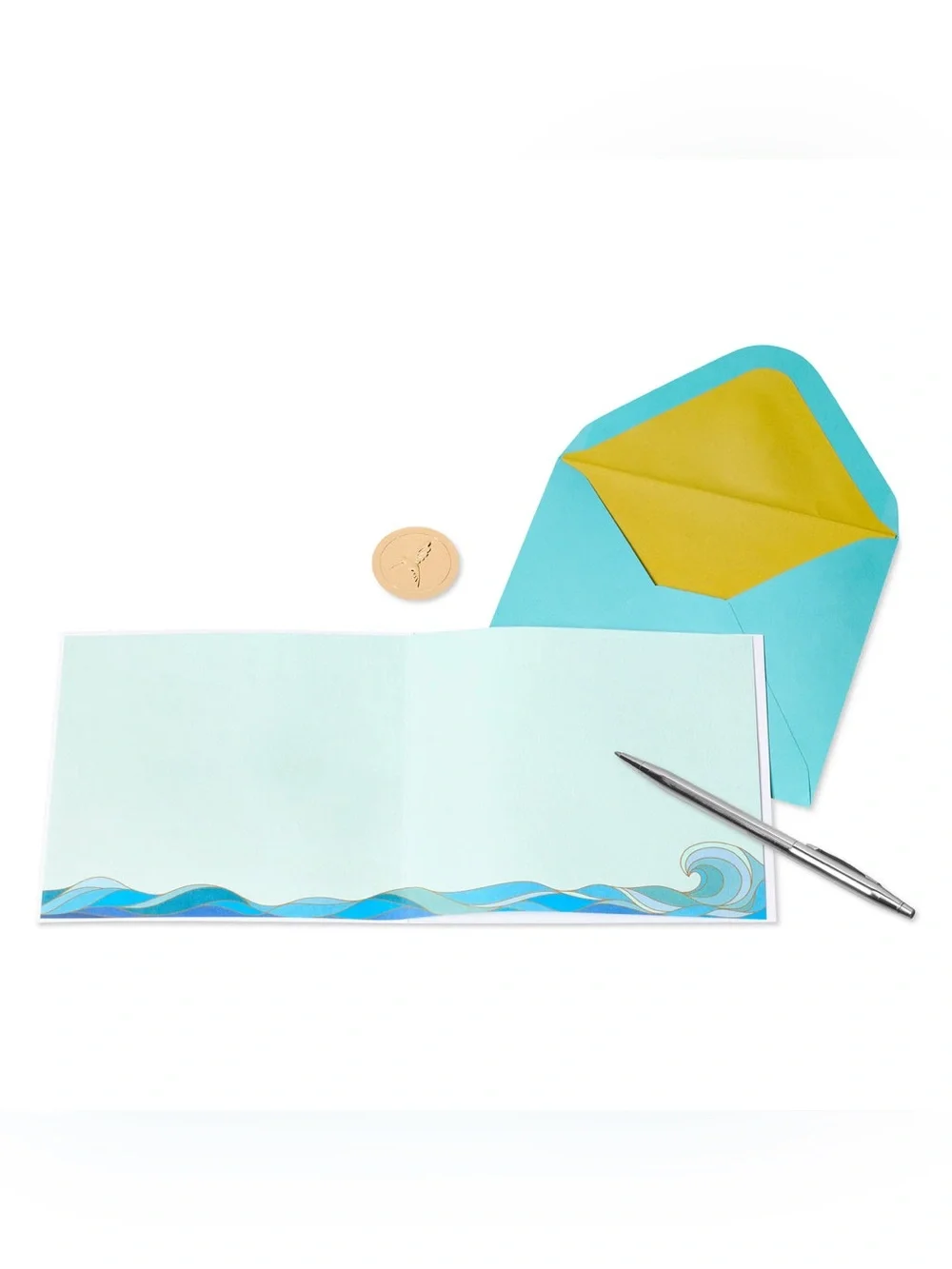 🆕Papyrus “Modern Waves” Gift Bag Set And Card Bundle